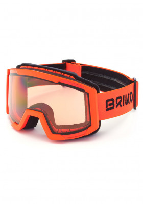 Detské lyžiarske okuliare Brik LAVA FIS P1 - ORANGE FLUO-P1
